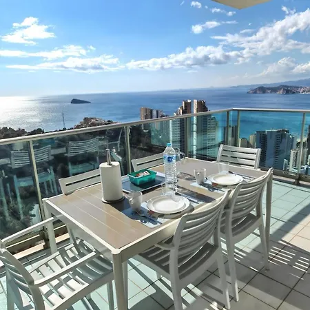 Skyline 31 Terraza Privada Con Vistas Al Mar 貝尼多姆